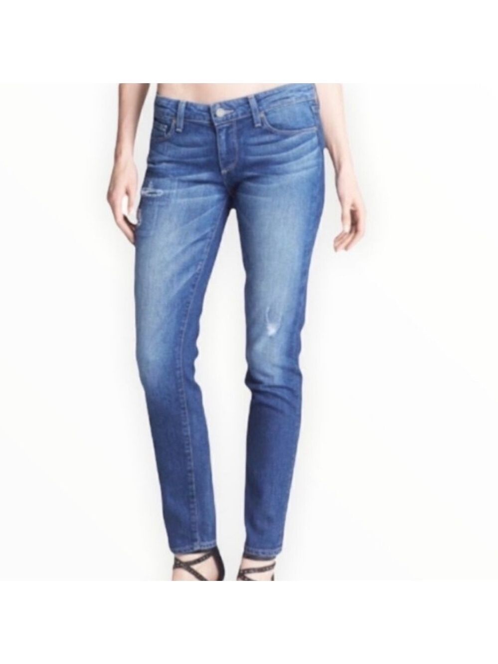 PAIGE Skyline Ankle Peg Jeans, Size 24